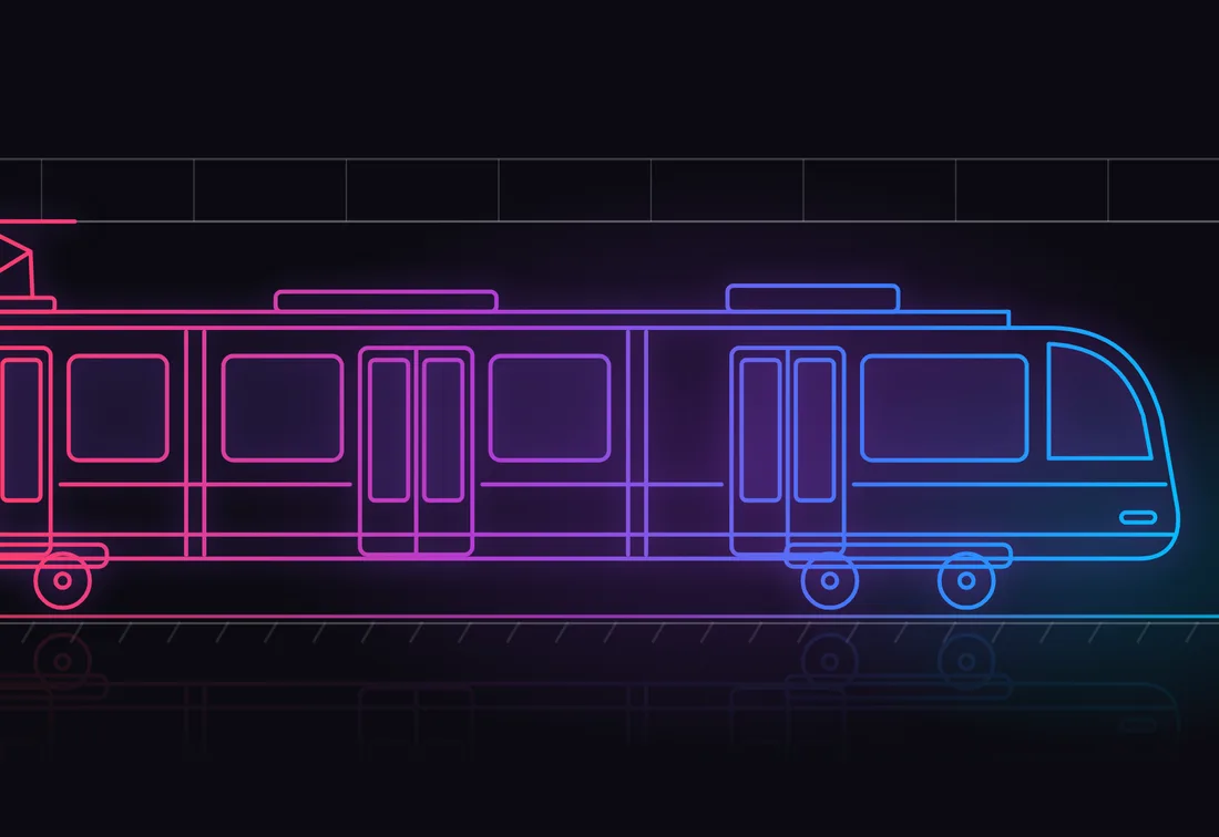 Ilustración del tranvía de Vitoria-Gasteiz